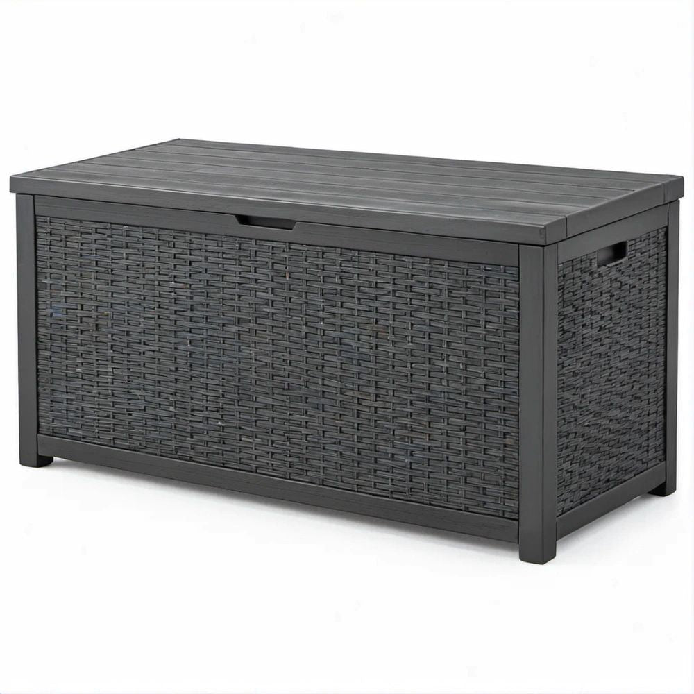 Rechteckige Aufbewahrungsbox aus PP, Anthrazit, 123 x 53,5 x 57,6 cm, 305 l