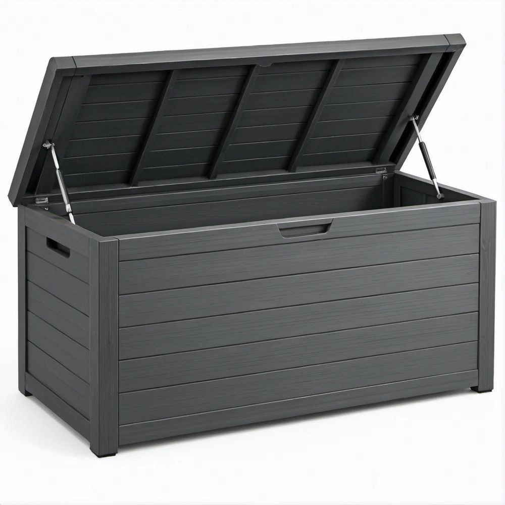 Aufbewahrungsbox für Gartenauflagen, Anthrazit, 151,7 x 72,5 x 70 cm